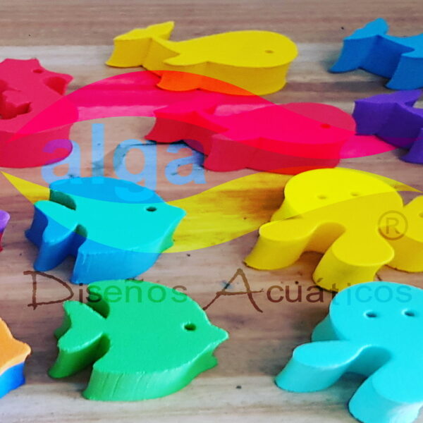 Animales Marinos en 30 mm por 30 unidades