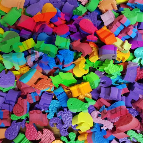 Animalitos marinos 3 cm de espesor Pack 25 unidades