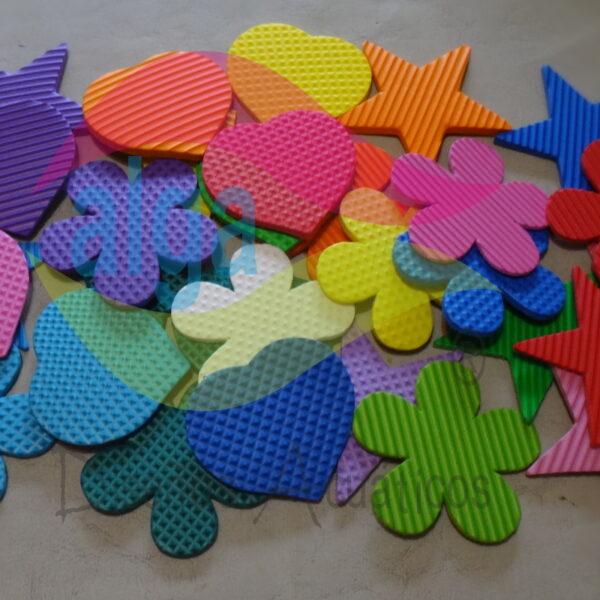 Estrellas, corazones y flores en 4 mm