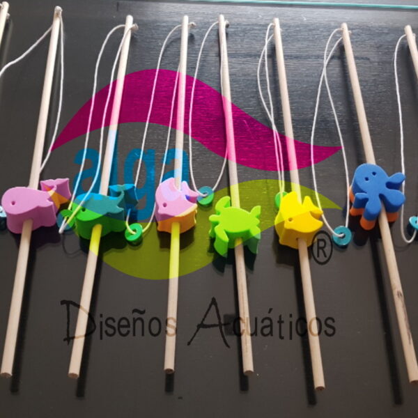 Cañas largas para set de pesca x 2 unidades