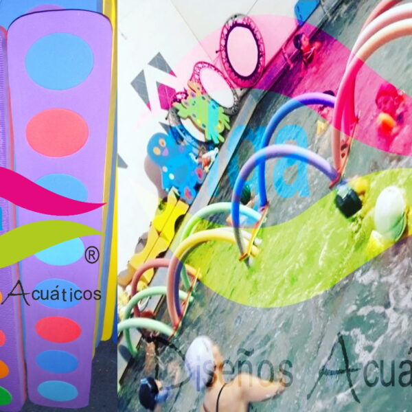 Par de uniones de flota flota con 8 perforaciones para armar balsa