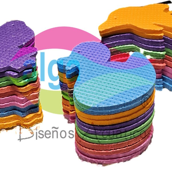 Patitos, delfines y ranas en 4 mm