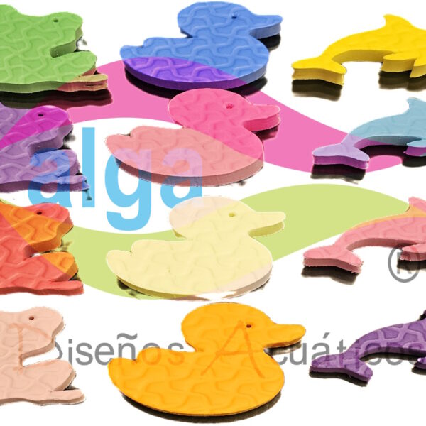 Rana+Pato+Delfín en 1.5 cm Chicos por 12 u