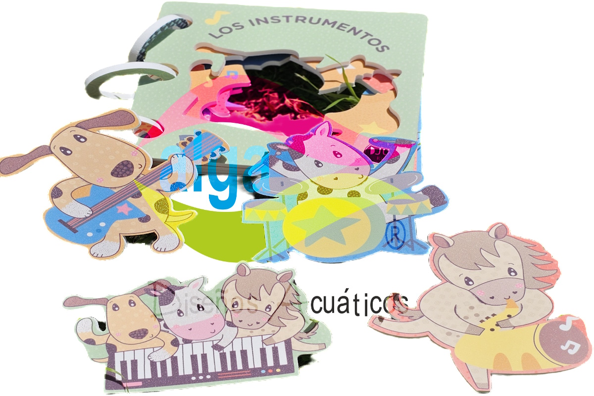 Libro ENCASTRABLE para el agua: INSTRUMENTOS