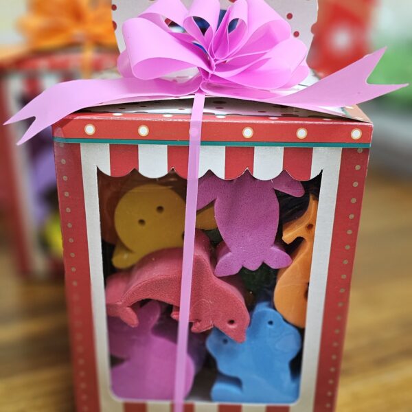 Caja Navidena mediana Con figuras flotantes en 30 mm