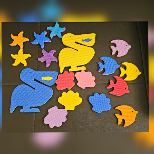 Pelícano y sus amigos en 8 mm por 17 unidades