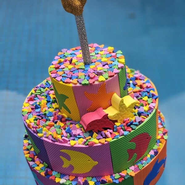 Torta flotante de Cumpleaños